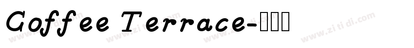 Coffee Terrace字体转换